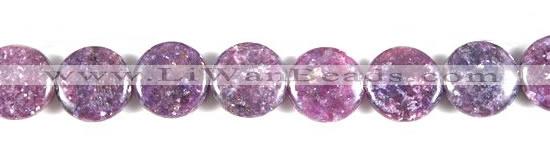 CKU04 15 inches 16mm coin purple kunzite beads wholesale