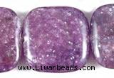 CKU08 15 inches 16*16mm square purple kunzite beads wholesale