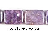 CKU10 15 inches 13*18mm rectangle purple kunzite beads wholesale