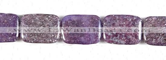 CKU12 15 inches 22*30mm rectangle purple kunzite beads wholesale