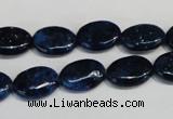 CKU131 15.5 inches 10*14mm oval dyed kunzite beads wholesale