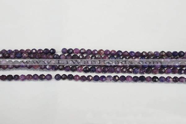 CKU21 15.5 inches 6mm faceted round purple kunzite beads wholesale