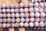 CKU322 15.5 inches 10mm round natural pink kunzite beads