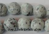 CKW05 15.5 inches 14mm round kiwi jasper gemstone beads