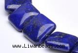 CLA01 15.5 inch 18*18mm square deep blue dyed lapis lazuli beads