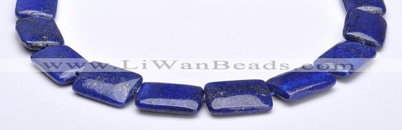 CLA03 Deep blue rectangle 18*25mm dyed lapis lazuli beads