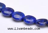 CLA17 10mm flat round deep blue dyed lapis lazuli gemstone beads