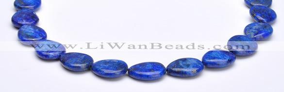 CLA38 16*21mm flat teardrop deep blue dyed lapis lazuli beads