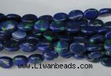 CLA418 15.5 inches 5*7mm oval synthetic lapis lazuli beads