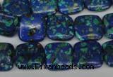 CLA435 15.5 inches 14*14mm square synthetic lapis lazuli beads