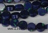 CLA442 15.5 inches 8mm coin synthetic lapis lazuli beads