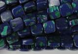 CLA447 15.5 inches 8*8mm square synthetic lapis lazuli beads