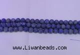 CLA60 15.5 inches 4mm round matte lapis lazuli beads