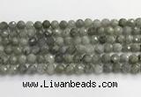 CLB1076 15.5 inches 8mm faceted round labradorite beads