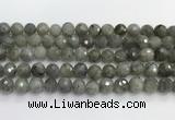 CLB1077 15.5 inches 10mm faceted round labradorite beads