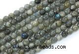 CLB1231 15.5 inches 6mm faceted round labradorite gemstone beads