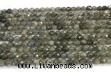 CLB1248 15 inches 4mm faceted round labradorite beads wholesale