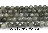 CLB1252 15 inches 12mm faceted round labradorite beads wholesale