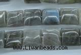 CLB132 15.5 inches 12*12mm square labradorite gemstone beads