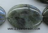 CLB137 15.5 inches 30*40mm oval labradorite gemstone beads