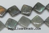 CLB153 15.5 inches 10*10mm diamond labradorite gemstone beads