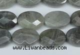 CLB188 15.5 inches 13*18mm faceted oval labradorite beads