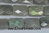 CLB197 15.5 inches 13*18mm faceted rectangle labradorite beads