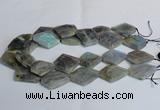 CLB215 15.5 inches 20*30mm - 30*40mm faceted freeform labradorite beads