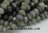 CLB29 15.5 inches 5*8mm faceted rondelle labradorite gemstone beads