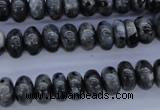 CLB328 15.5 inches 5*10mm rondelle black labradorite beads