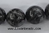 CLB358 15.5 inches 20mm round black labradorite beads wholesale