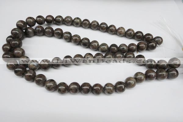 CLB434 15.5 inches 12mm round grey labradorite beads wholesale