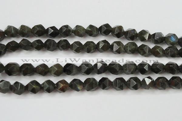 CLB454 15 inches 12mm faceted nuggets labradorite gemstone beads