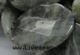 CLB49 15.5 inches 30*40mm faceted oval labradorite gemstone beads