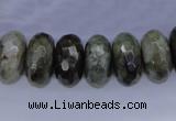 CLB57 15.5 inches 9*18mm faceted rondelle labradorite beads