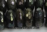 CLB626 15.5 inches 10*20mm faceted rondelle AB-color labradorite beads