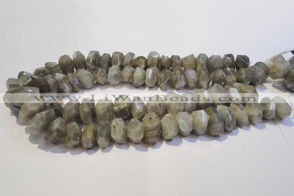 CLB700 15.5 inches 13*18mm - 14*20mm faceted nuggets labradorite beads