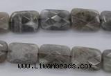 CLB748 15.5 inches 8*12mm faceted rectangle labradorite gemstone beads