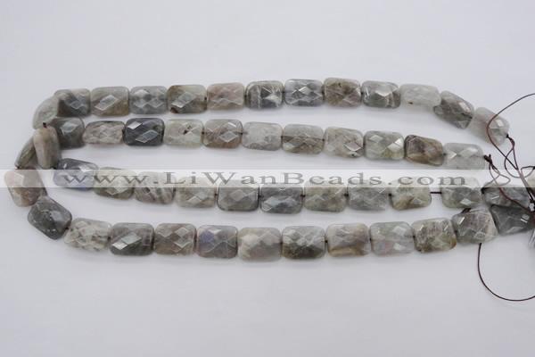 CLB748 15.5 inches 8*12mm faceted rectangle labradorite gemstone beads