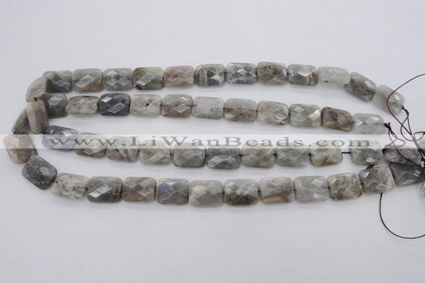 CLB749 15.5 inches 10*14mm faceted rectangle labradorite gemstone beads