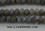 CLB756 15.5 inches 4*6mm faceted rondelle AB-color labradorite beads