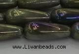 CLB781 15.5 inches 10*30mm teardrop AB-color labradorite beads