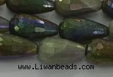 CLB784 15.5 inches 10*20mm faceted teardrop AB-color labradorite beads