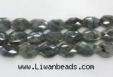 CLB797 18*24mm - 20*25mm faceted octagonal labradorite beads