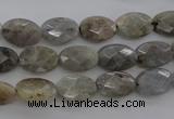 CLB86 15.5 inches 8*12mm faceted oval labradorite beads wholesale