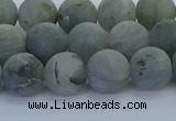 CLB874 15.5 inches 10mm round matte labradorite gemstone beads