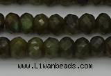 CLB957 15.5 inches 6*10mm faceted rondelle labradorite beads