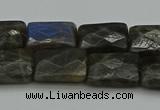 CLB961 15.5 inches 12*16mm faceted rectangle labradorite beads