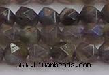 CLB974 15.5 inches 12mm faceted nuggets labradorite gemstone beads