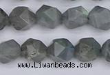 CLB982 15.5 inches 8mm faceted nuggets labradorite beads wholesale